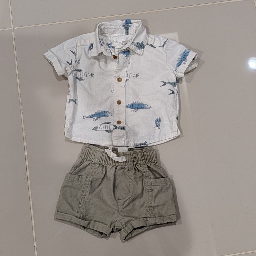 Baby Shirt and Shorts Set